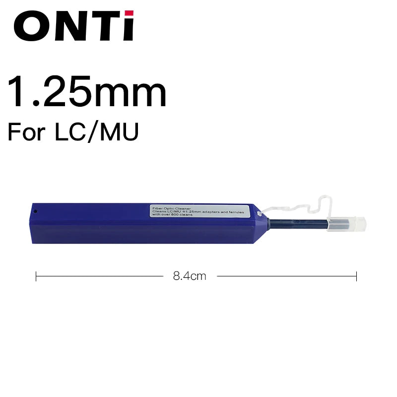 ONTi One-Click Cleaner Optical Fiber Cleaner Pen Cleans 2.5mm SC FC ST and 1.25mm LC MU Connector Over 800 Times