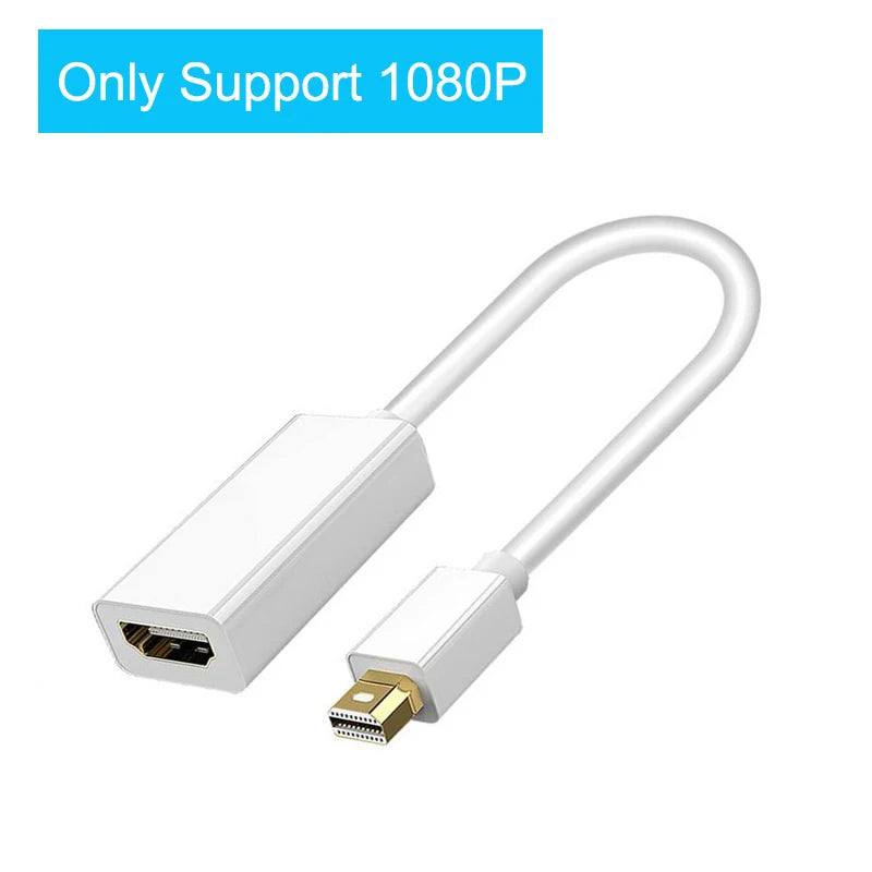 Mini Displayport To HDMI-compatible Cable 4k 1080P TV Projector Projetor DP 1.4 Display Port Converter For Apple Macbook Air Pro