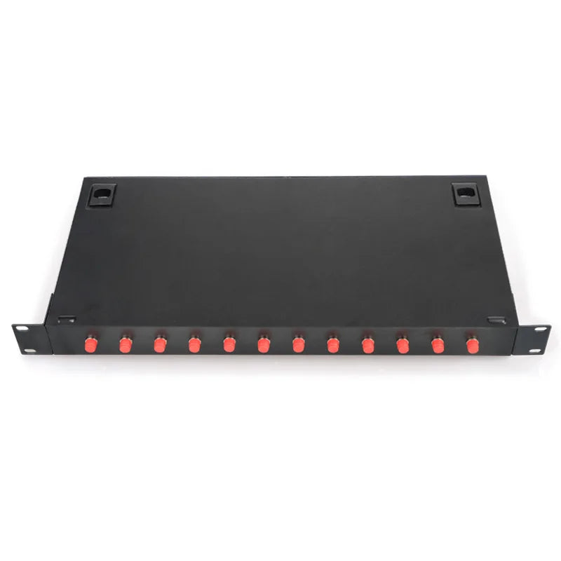 12 Port Fiber Patch Panel SC FC LC Pigtail ODF 1U Optical Fiber Terminal Box Optical Fiber Distribution Frame Factory wholesale