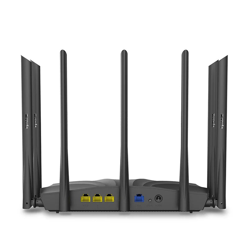 Tenda AC23 AC2100 Router Dual-Gigabit 2.4G 5.0GHz Dual-Band 2100M Wireless Router Wifi Repeater 7  Antennas  Global Version