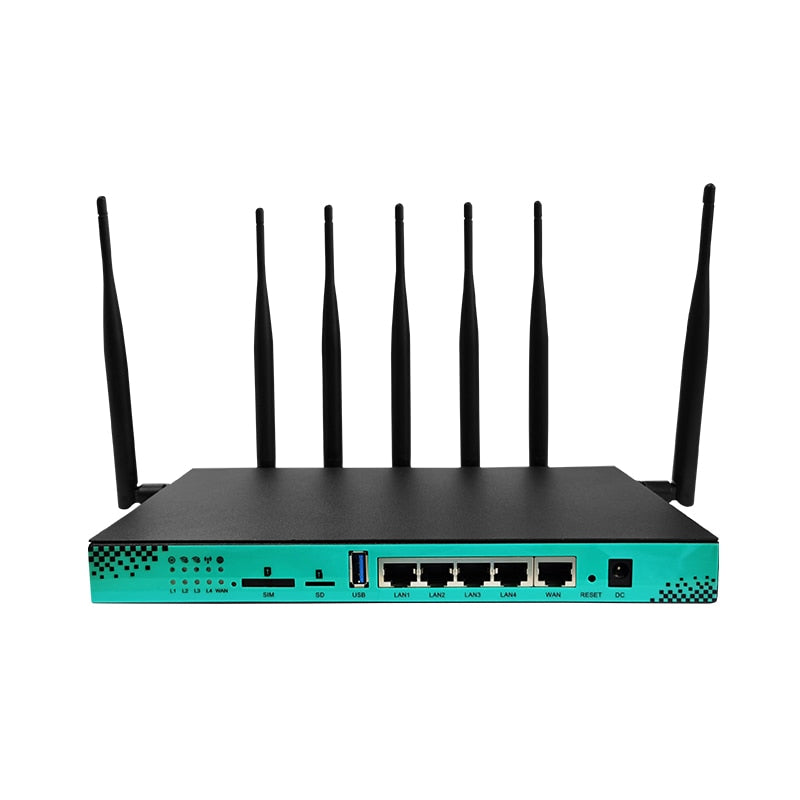 wifi router with sim card unlocked WG1608 5G 1200Mbps M.2 Slot Wireless WIFI 2.4G 5.8G 4*RJ45 LAN 16MB 256MB Openwrt Firmware