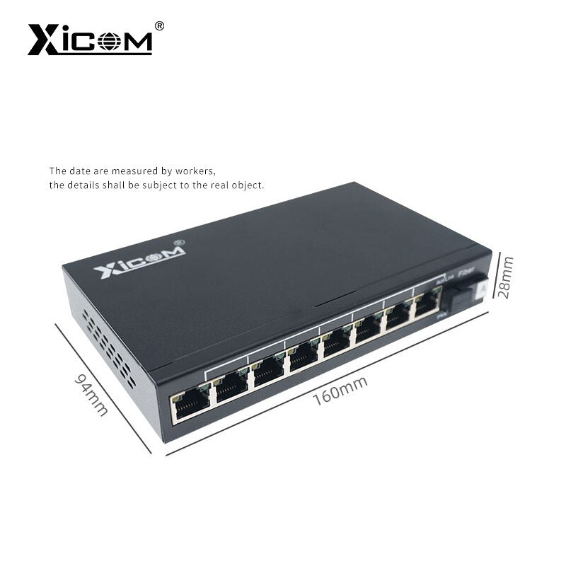 10/100M 25KM Optic Media Converter Switch fibra Simplex SC Singlemode Single Fiber Transceiver Compatible Cisco/Mikrotik/Huawei